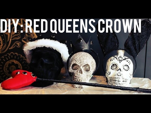 Alice in wonderland inspired: DIY red queens crown. Simple+easy.