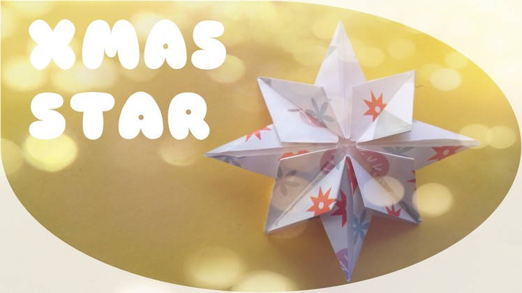 DIY Christmas Ornament - Christmas Star Origami