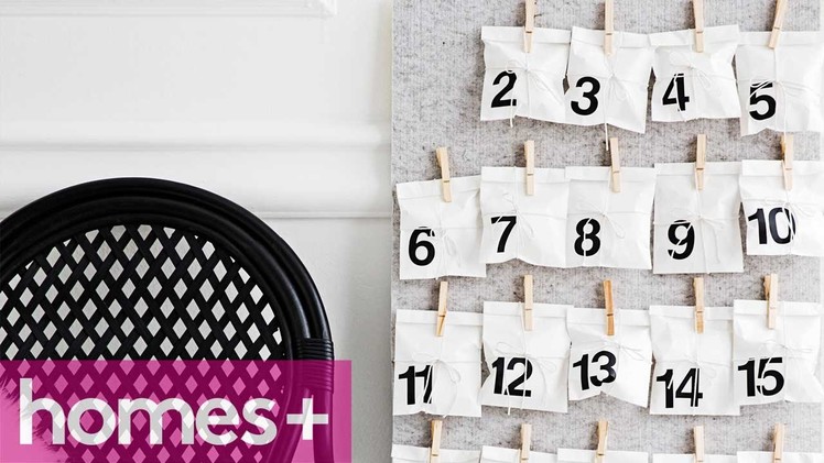 DIY IDEA: Pinboard advent calendar - homes+
