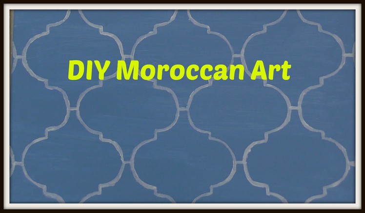 Dollar Decor: DIY Moroccan Art