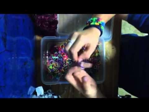 How to make a ball charm with rainbow loom bans takes 4 ban