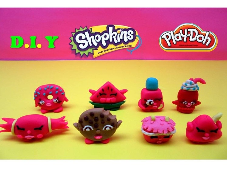 Play Doh Shopkins D.I.Y. How to make your own Shopkins - Kiddie Toys