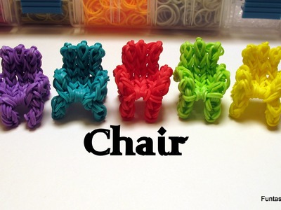 Rainbow Loom 3D Chair.Sofa.Couch Charm - How to - Home Series