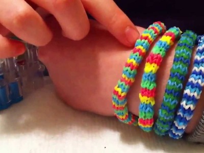 Rainbow loom Hexafish bracelet part 1