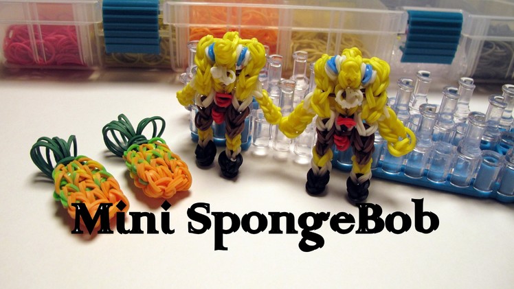 Rainbow Loom Mini SpongeBob Charm - How to
