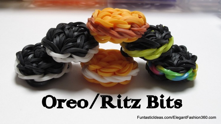 Rainbow Loom Oreo.Ritz Bits Cookies Charms