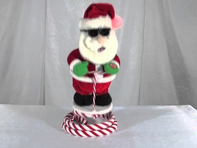 Animation - Pogo Stick Bouncing Santa - 410mm - The Christmas Warehouse