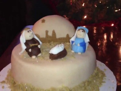 Christmas cakes (nativity scene, funny santa scene, snowmen!)