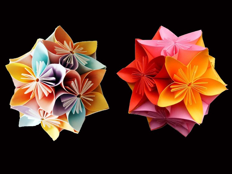 Christmas Crafts : How to make Kusudama ball ( DIY Crafts)