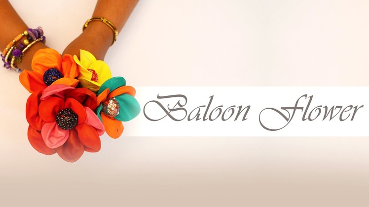 DIY : Baloon Flower | Simple Flower Design | Children Art & Craft