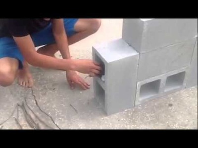 DIY Double Burner Rocket Stove from Cinder Blocks. Easy, Cheap Weekend Project