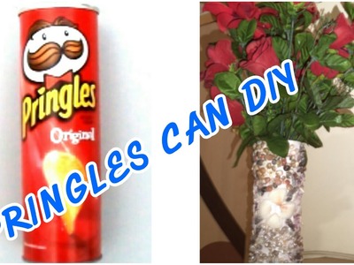 DIY Pringles Can  to Sea Shell Decor