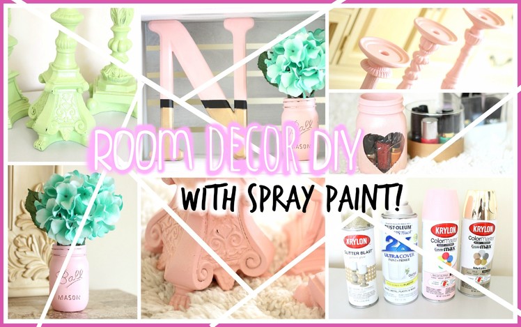 DIY Room Decor with Spray Paint + CHANNEL UPDATES 2015 | Nikki G