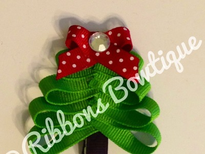 HOW TO: Make a "Christmas Tree" Hair-Clip
