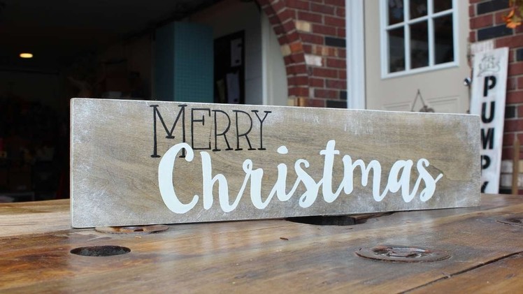 How To Make A Merry Christmas Decor Sign - DIY Home Tutorial - Guidecentral