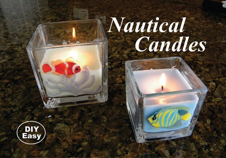 How to Make Easy DIY Nautical Candles 1