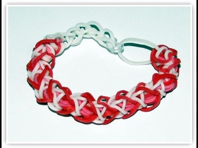 How to make heart shaped bracelet rainbow loom