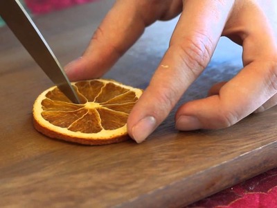 How to Make Orange Slices for Christmas Decorations : Christmas Decorating Help