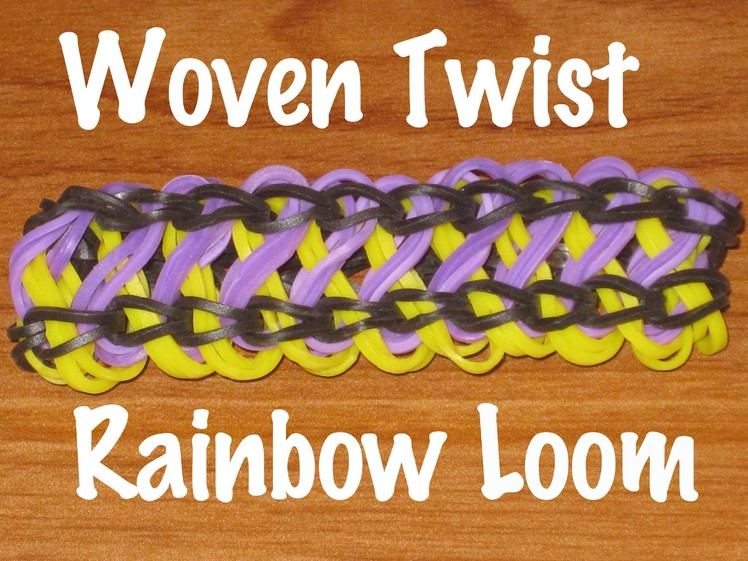New how to make a woven twist rainbow loom bracelet
