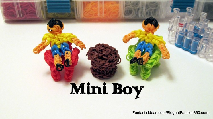 Rainbow Loom Mini Boy Action Figure.Charm - How to - Home Series