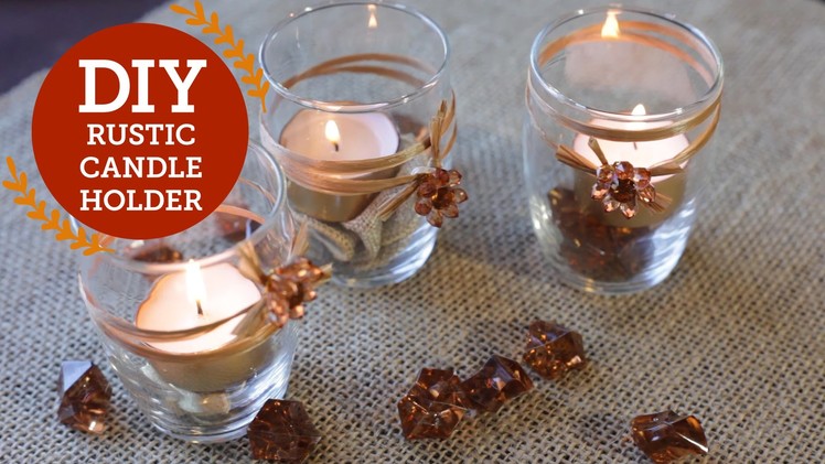 Rustic Candle Holder DIY Decorations | BalsaCircle.com