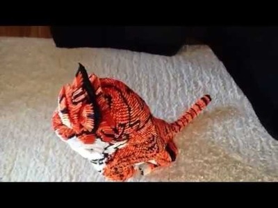 3D origami Tiger