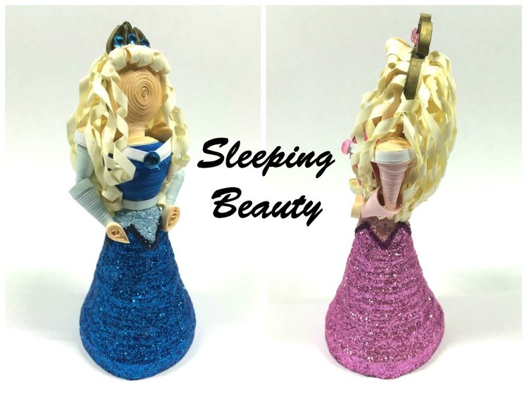 3D Paper Quilled Sleeping Beauty Doll