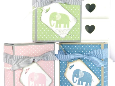 Adorable Box for Baby Bibs and Gifts Tutorial