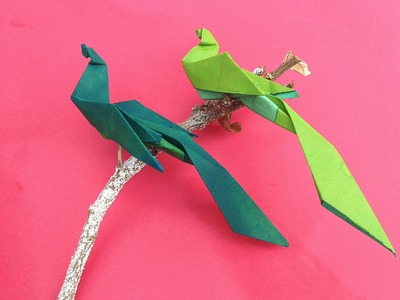 Bird Origami - Paper "Bird of Paradise"