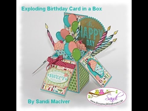 Card in a Box Video #1 by Sandi MacIver @ Stamping with Sandi