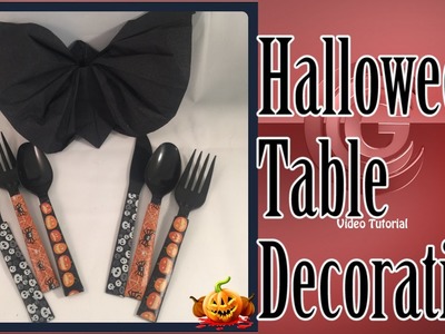 Craft DIY - Bat Napkin & Halloween Table Decorations