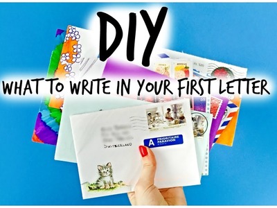DIY - First letter to a Pen Pal!