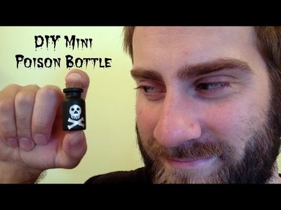DIY Mini Poison Bottle for Halloween
