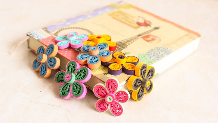 Dual color malaysian flower - Quilling Malaysian flower - How to make Beautiful Quilling Flower