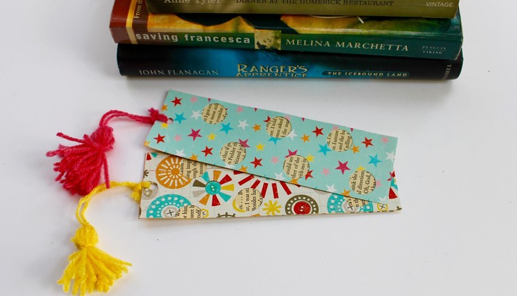Easy craft: How to make fancy bookmark