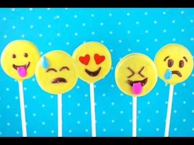 EMOJI Cookie Pops! How to make No Bake Emoticon Oreos! | My Cupcake Addiction