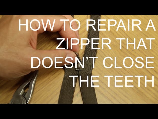 Fix a Zipper that Doesn't Close