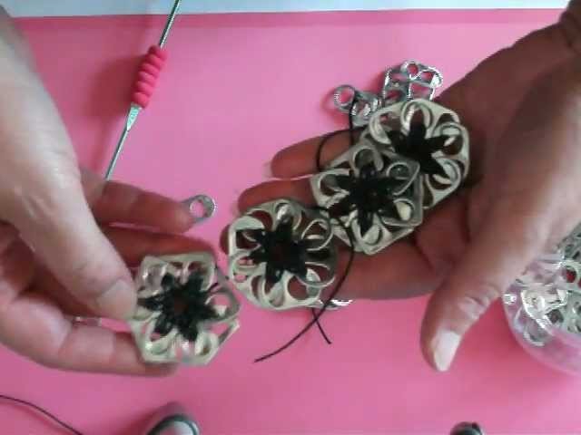 Flowers made from Can tabs. .CreativeHolmez01