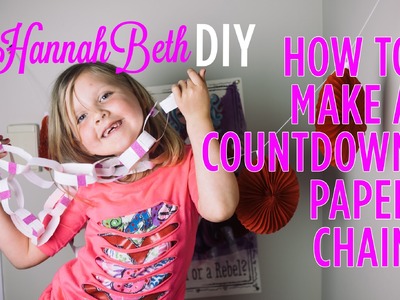 How to Make a Glitter Countdown Paper Chain - DIY