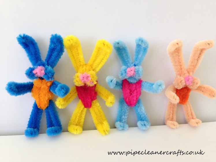 How to make a pipe cleaner bunny