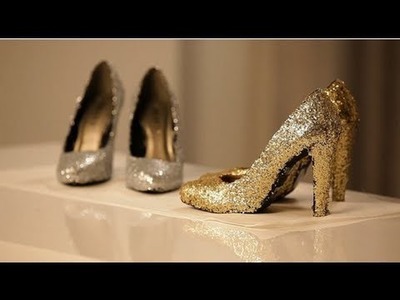 How to Make Glitter Shoes à la Miu Miu!