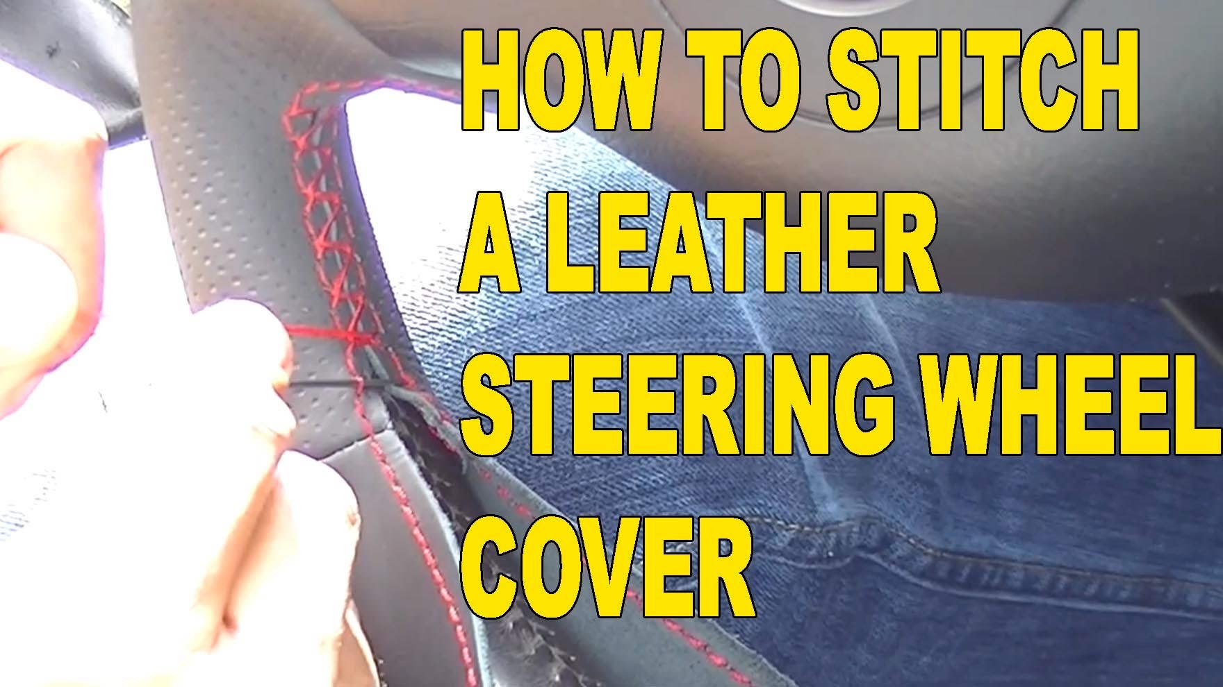 How to Stitch a Race Leather Steering Wheel Cover