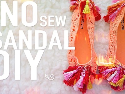 NO sew Sandal DIY