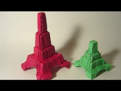 Origami Mini Eiffel Tower