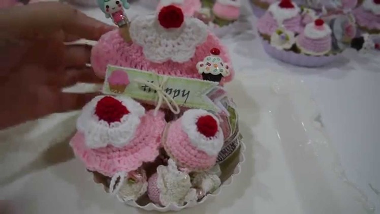 SEP-SOLD!!Shabby Chic  Crochet Cupcake kit^0^