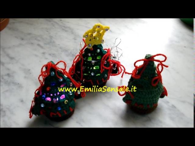 Alberi di Natale all'uncinetto by EmiliaSensale.it Christmas tree crochet