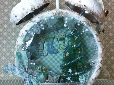 Christmas Assemblage Clock