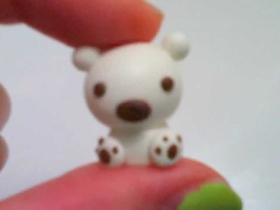 Christmas Clay Tutorial: Cute Baby Polar Bear Charm