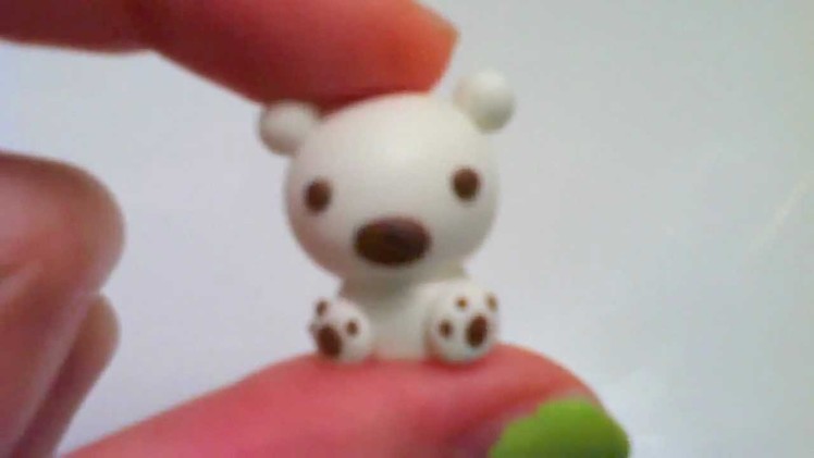 Christmas Clay Tutorial: Cute Baby Polar Bear Charm
