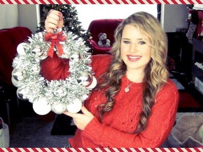 ❆ Christmas DIY Bauble Bauble & Tinsel Wreath! ❆